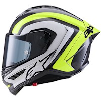 Alpinestars Supertech R10 - Arius Gloss Black / Silver / Fluo Yellow
