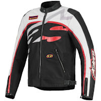 Alpinestars Axton Textile Jacket - Black / Off-White / Bright Red