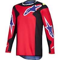 Alpinestars Fluid Grid Jersey - Red / Black / Purple