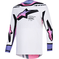 Alpinestars Supertech Pro Vista Jersey - White / Purple / Black