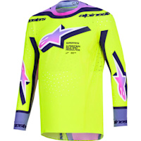 Alpinestars Supertech Vista Jersey - Yellow / Purple / Black