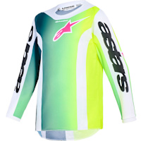 Alpinestars Youth Fluid Portl Jersey - Green / White / Black