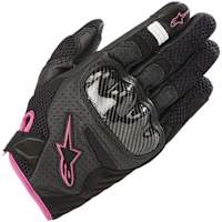 Alpinestars Stella SMX-1 Air V2 Mixed Gloves - Black / Fuchsia