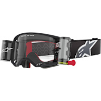 Alpinestars Supertech Corp Goggles - Black / Grey / Clear Roll-Off Lens