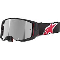 Alpinestars Supertech Corp Goggles - Black / Red / Mirror Silver Lens
