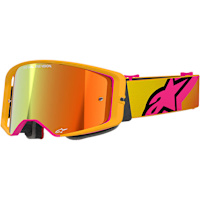 Alpinestars Supertech Corp Goggles - Yellow / Pink / Mirror Red Lens