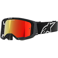 Alpinestars Vision 8 Corp Goggles - Black / Mirror Red Lens