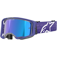 Alpinestars Vision 8 Corp Goggles - Purple / Mirror Blue Lens
