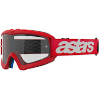 Alpinestars Youth Vision Goggles - Blaze Red / Clear Lens