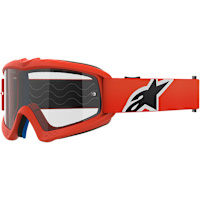 Alpinestars Youth Vision Goggles - Corp Orange / Clear Lens