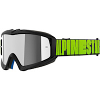 Alpinestars Youth Vision Goggles - Hollow Charcoal / Fluo Yellow / Mirror Silver Lens