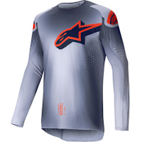Alpinestars Supertech Lipan Jersey - Grey / Orange Fluo