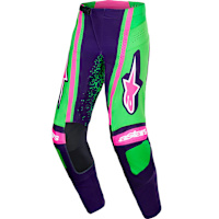 Alpinestars Techstar Nomur Pants - Deep Purple / Green / Fluo Pink