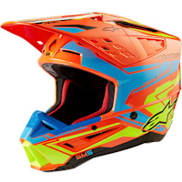 Alpinestars S-M5 Action 2 - Gloss Orange Fluo / Cyan / Yellow Fluo