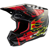 Alpinestars S-M5 Rash - Gloss Dark Grey / Bright Red