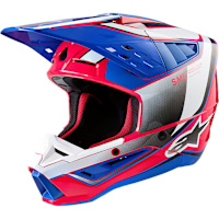 Alpinestars S-M5 Sail - Gloss White / Diva Pink / Enamel Blue