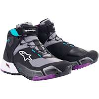 Alpinestars Stella CR-X Drystar Riding Shoes - Black / Grey / Plum / Teal