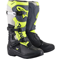Alpinestars Tech 3 Boots - Black / Cool Grey / Yellow Fluo