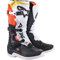 Alpinestars Tech 3 Boots - Black / White / Red Fluo / Yellow