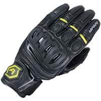 ARMR Raiden 3.0 Leather Gloves - Black / Yellow