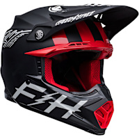 Bell Moto-9S Flex - Fasthouse Tribe Matt / Gloss Black / White