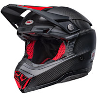 Bell Moto-10 Spherical - Satin Gloss Black / Red