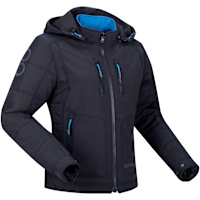 Bering Ladies Scoop Textile Jacket - Black