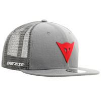 Dainese 9fifty Trucker Snapback Cap - Grey / Red