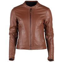 DXR Ladies Charlize CE Leather Jacket - Cognac