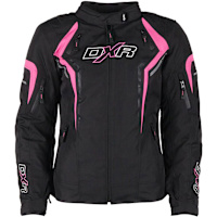DXR Ladies Julia Textile Jacket - Black / Pink