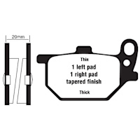 EBC Semi-Sintered Touring V Brake Pads - FA061V