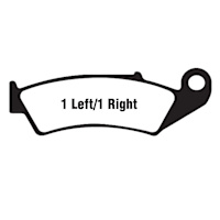 EBC Aramid Organic Brake Pads - FA143