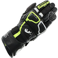 Furygan Styg 15 Vented Gloves - Black / White / Fluo Yellow