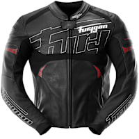 Furygan Helix Leather Jacket - Black / White / Red