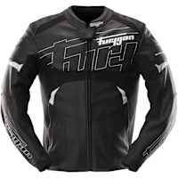Furygan Helix Leather Jacket - Black / White