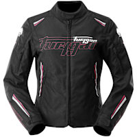 Furygan Ladies' Agata Textile Jacket - Black / White / Rose
