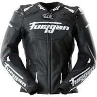 Furygan Ladies' Raptor Leather Jacket - Black / White