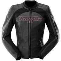 Furygan Ladies' Romy Leather Jacket - Black / Rose
