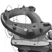 Givi E333 Monokey Adaptor Plate - Yamaha XT660 Z Tenere