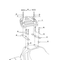Givi E190 Monokey Adaptor Plate - Honda ST1100 / A Pan European