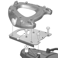 Givi SR5107 Monokey Rear Rack - BMW F800 GS