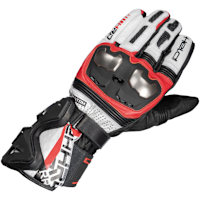 Held Phantom 3 Leather Gloves - White / Red