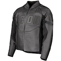 Icon Contra3 Perforated Leather Jacket - Rizz Rizz Stealth