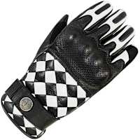 John Doe Tracker Leather Gloves - Race White / Black