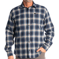Klim Alderson Mid-Weight Flannel Shirt - Dress Blues / Blue Fusion