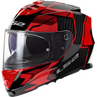 LS2 Storm II - Tracker Gloss Black / Red