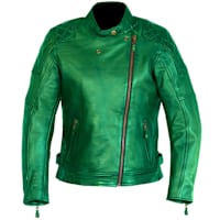 Merlin Ladies Bristol Cafe D3O Leather Jacket - Green
