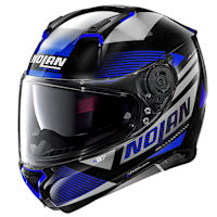 Nolan N87 N-Com - Jolt Metal Black / Blue