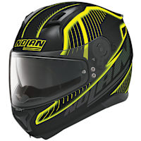 Nolan N87 Harp N-Com - Flat Black / Yellow