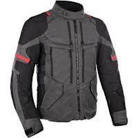 Oxford Rockland Textile Jacket - Charcoal / Black / Red